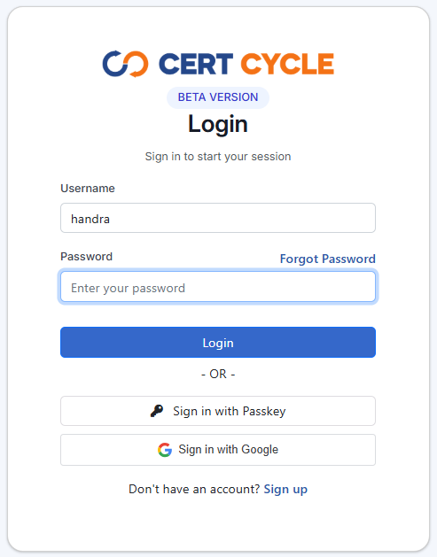 login password