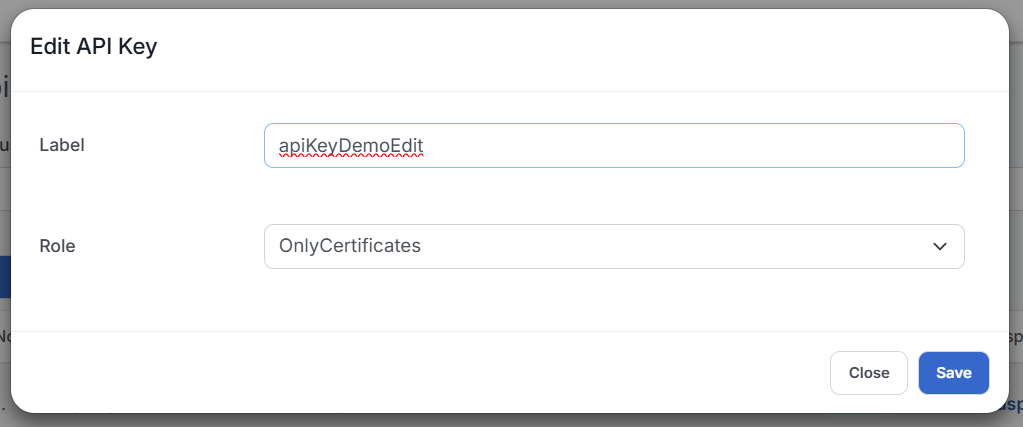 apikeylist edit