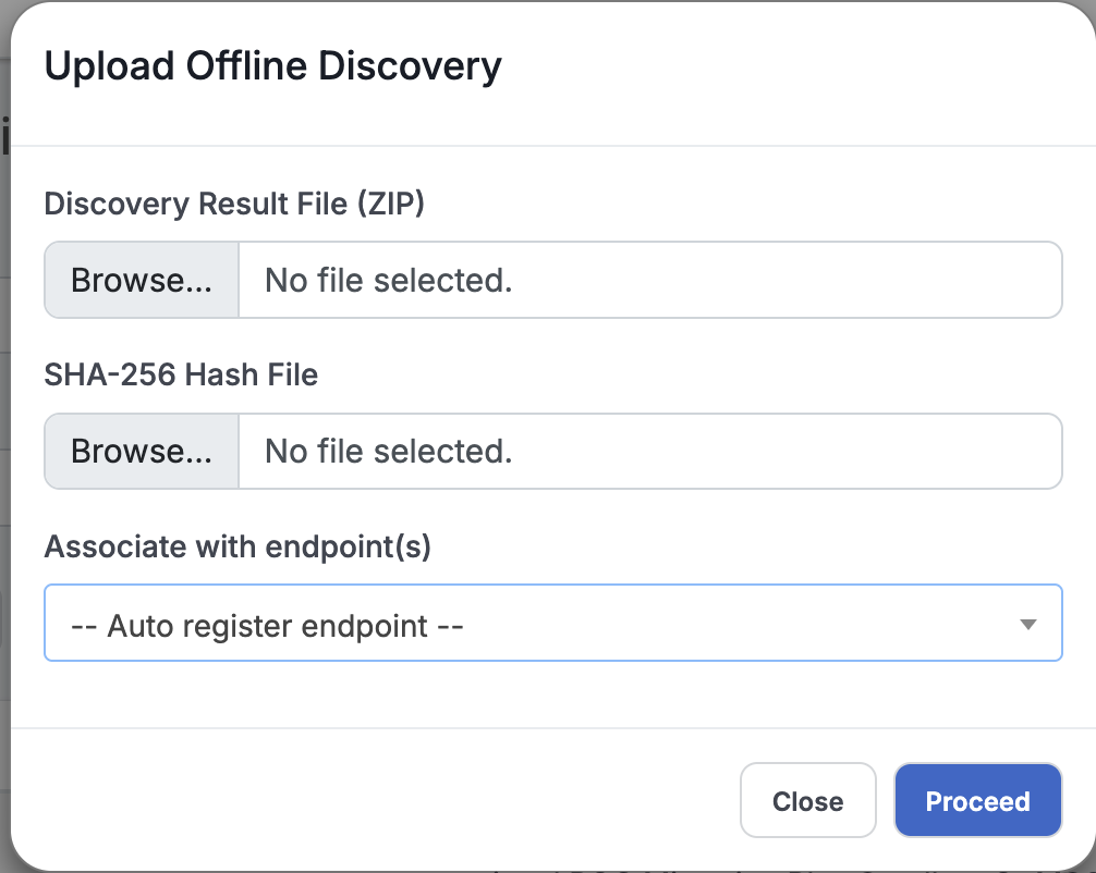 upload off disc modal