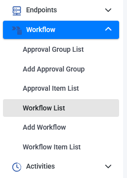 workflow section